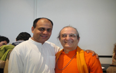 Dr. Vikram Chauhan with Mr. Augustine (An avid lover of Arjun tea) - London, UK