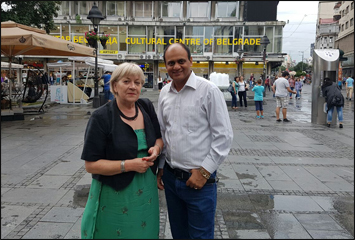 Dr. Vikram Chauhan with Dr. Leila in Belgrade, Serbia